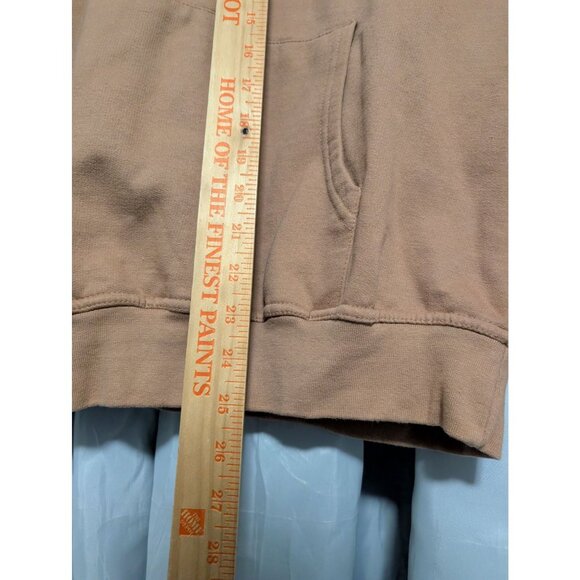 Wolf Laurel Resort Embroidered Brown Hoodie Sweatshirt Size M - Picture 5 of 7